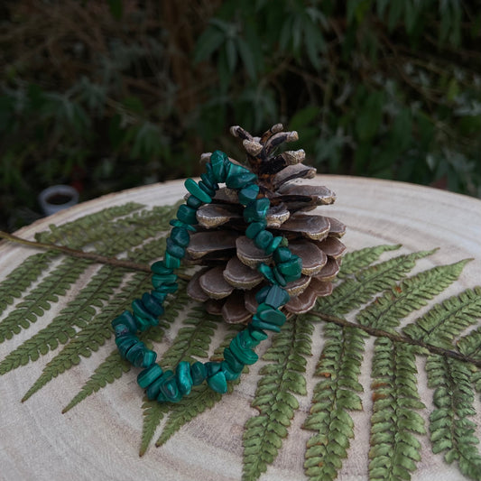 Malachite Chip Bracelet